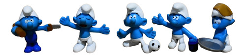 Kit Smurf Com 10 Personagens Peyo Smurf Gênio Gargamel Cruel