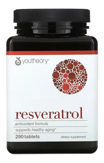 Trans Resveratrol Youtheory 290 Tabletes Importado Eua