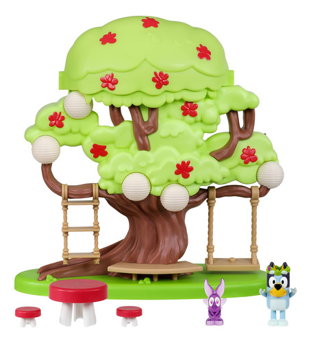 Bluey Juego De Árbol Con Escondite Secreto, Corona De Flor.