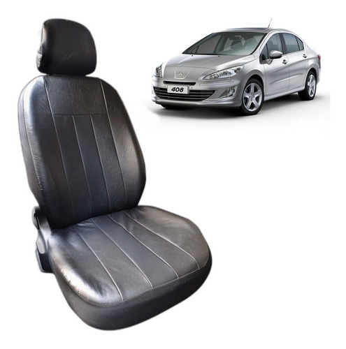 Funda Cubre Asiento Cuerina Acolchada Peugeot 408 1/3 2/3