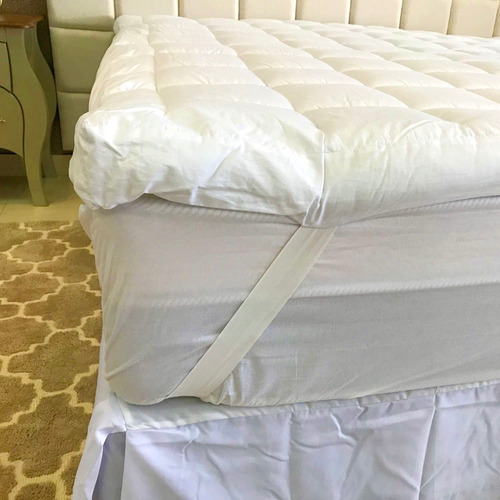 Pillow Top King Size 10cm Percal 200 Fios 193cm X 203cm