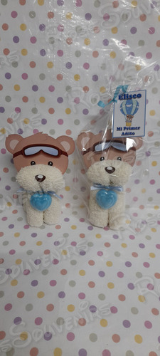 10 Souvenirs Osito Y Osita En Toalla Desarmable Con Jabón