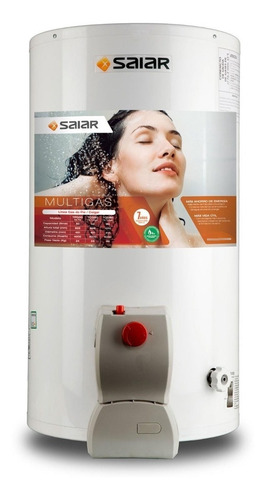 Termotanque Multi Gas De Colgar 50 Litros Saiar Tcg050 Blanco