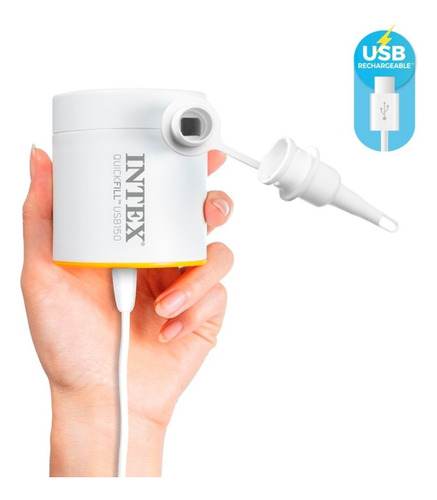 Bomba De Ar Intex Quickfill Usb 150 Inflador 66616