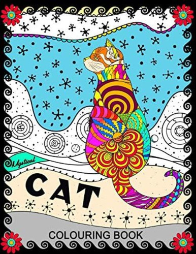 Mystical Cat Colouring Book: Coloring Pages For Adults Great Cat And Kitten Design, De Tiny Cactus Publishing. Editorial Createspace Independent Publishing Platform, Tapa Blanda En Inglés