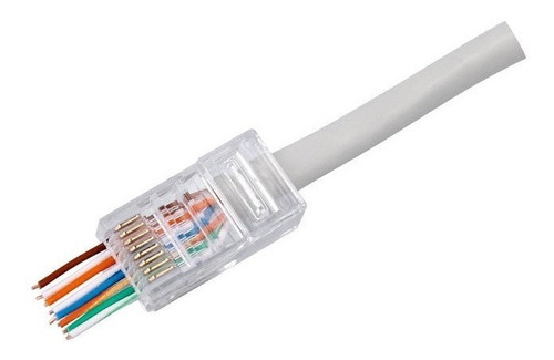Pinza Crimpeadora Automatica Terminal Pasante Rj45 Cat5 Cat6