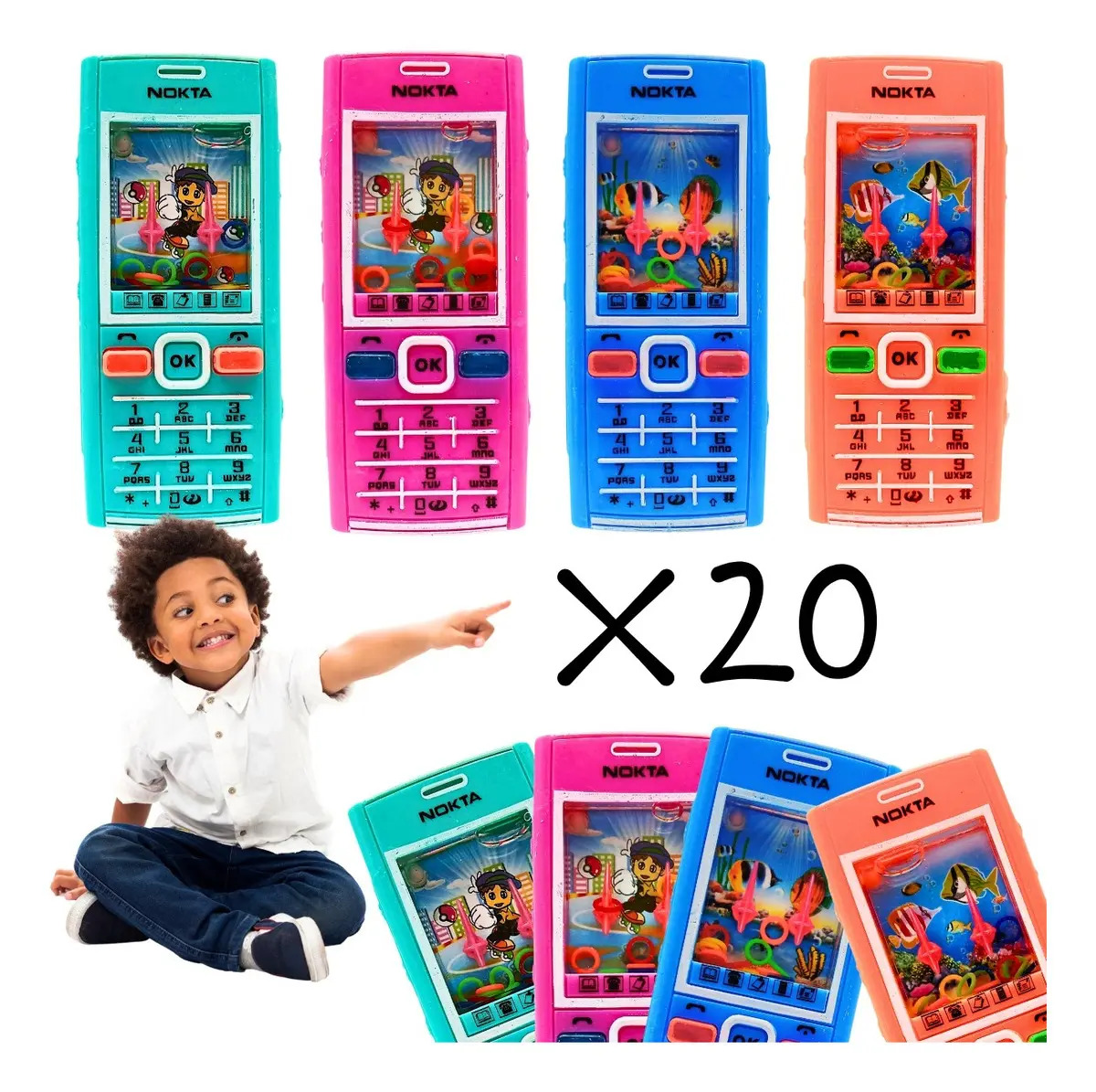 20jogo Brinquedo Aquaplay Telefone Celular Educativo Atacado Coloridos
