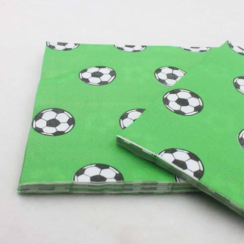 100pcs Fútbol Partido De Fútbol De La Servilleta Servilleta