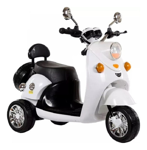 Moto Carro Recargable Electricas Montables Color Blanco