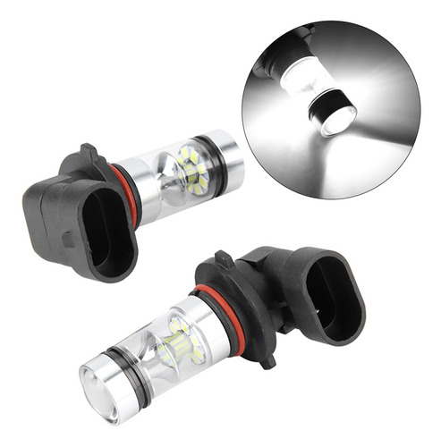 2 Unidades De Bombillas Led Blancas 9006/hb4 De 100 W Para F