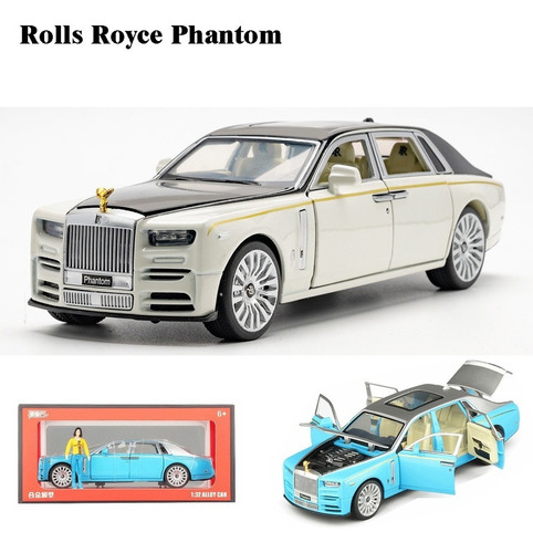 Rolls Royce Phantom Miniatura Metal Coche Con Luces Y Sonido