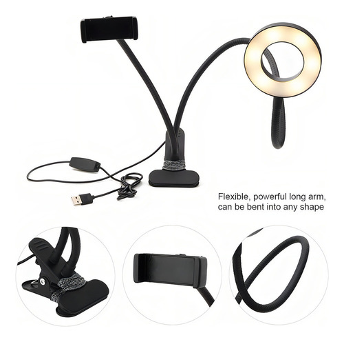 A Suporte Flexível Para Luz De Maquiagem Led
