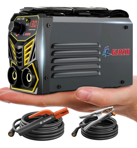 Soldador Portátil Mma 110v, 130a, 10' Cable Y Pantalla Digit
