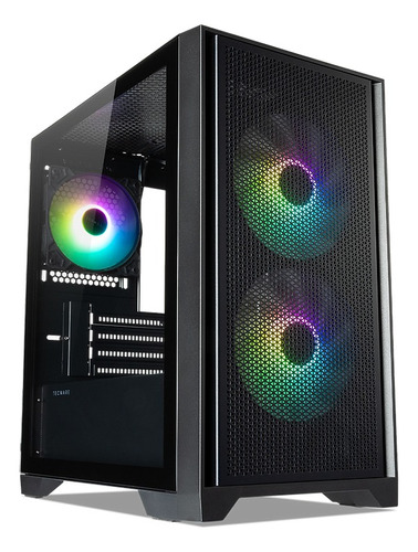 Gabinete Tecware Neo M2 Tg Mesh Frontal Con 3 Coolers Argb 