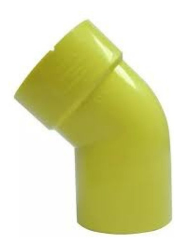 Codo 8  X 45 Amarillo Pvc