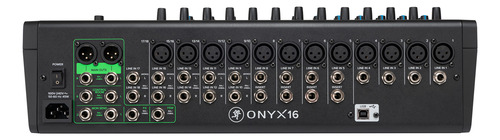 Mezcladora Análoga 16 Canales Con Multi-track Usb Onyx16 Mac