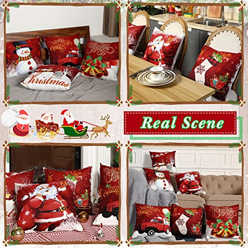 6 Fundas De Almohada De Navidad Para Decoración De Cojines,