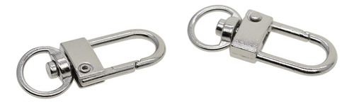 20 Piezas De Plata Giratoria Gatillo Broche Bolsa Clips