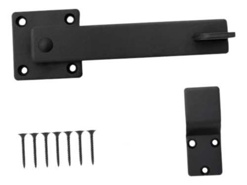 Kit De Trava De Porta De Celeiro, Aço Carbono, Acessórios