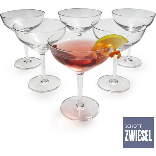 Imagem 1 de 8 de Taça Dry Martini Cristal Tritan Drink Bar 6un 226ml Schott