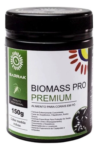 Biomass Pro Premium Barrak - Alimento Para Corais 150g