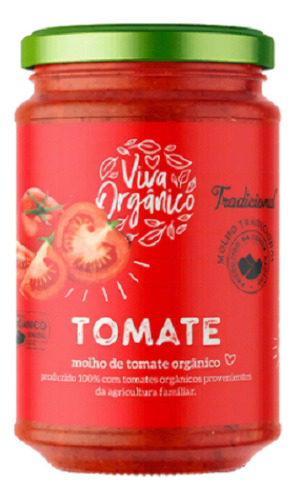 Molho De Tomate Orgânico Tradicional Mariani 345 G