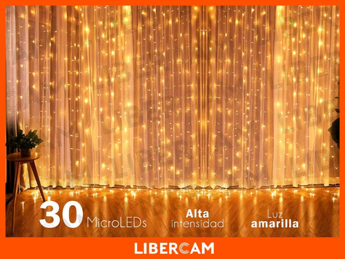 Imagen 5 de 10 de Guirnalda Microled Alambre Luz Led Rgb Amarilla Azul Rosa