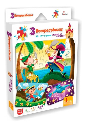 Rompecabezas Mundo De Cuentos 3 En 1 Puzzles  Bontus 728