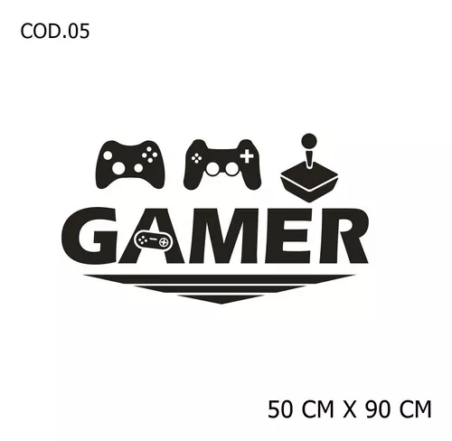 Adesivo De Parede Video Game Gamer Decorativo Desenhos Games