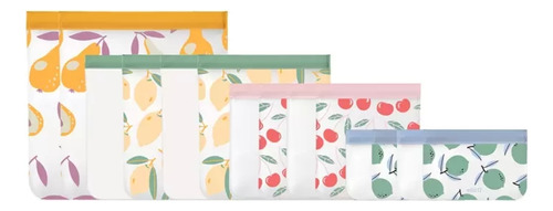 Ello Juego De 14 Catorce Bolsas Reutilizables Cherry Delight