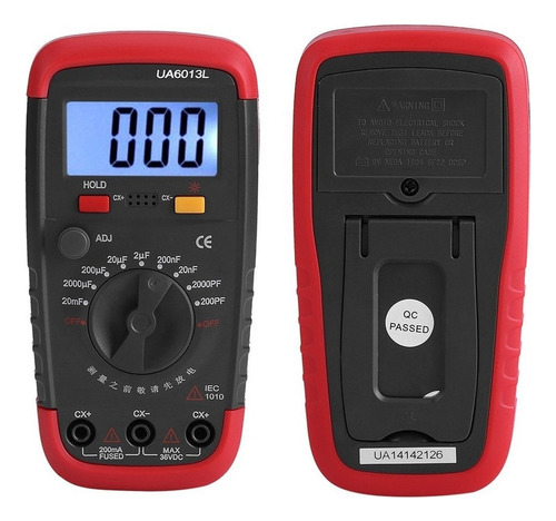 Medidor De Condensadores De Retroiluminación Tester Med