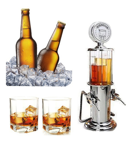 Dispensador De Licor Wine Station Bartending Con Doble Bomba