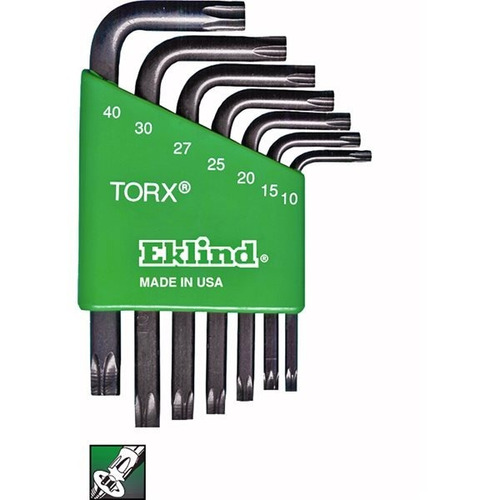 Juego Llaves Torx En L Eklind 10807 Usa 10 15 20 25 27 30 40