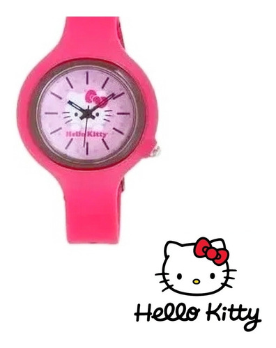 Reloj De Pulsera Rosa Original Hello Kitty Sanrio Oficial