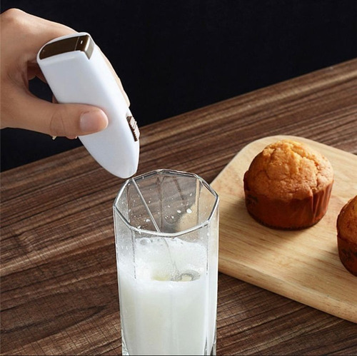 Espumador De Leche Batidor Agitador Cappucino Leche Huevo
