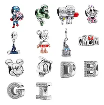 Comprar Charm Dijes Varios Modelos Plata 925 Calidad Premium Capitán América