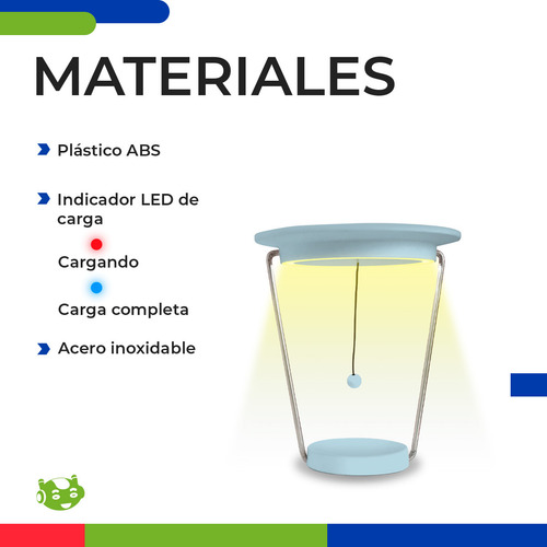 Espejo De Luz Led Lampara Touch Recargable Brillo Ajustable