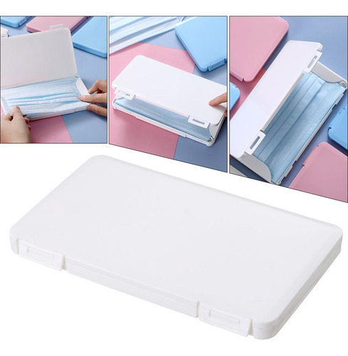 1 Pacote De Estojo Portátil De Armazenamento De Branco