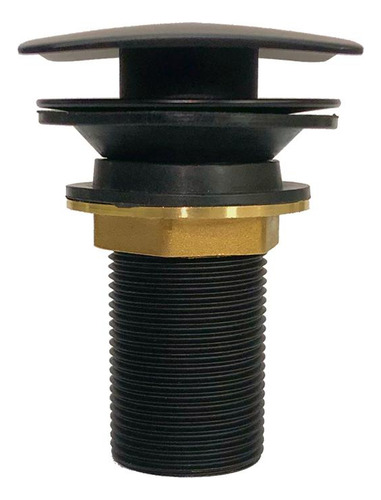 Válvula Click Quadrada Lavatório 7/8 Metal Black