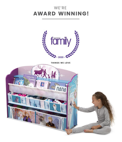 Delta Children Organizador De Juguetes Y Libros De Lujo, Certificado Greenguard Gold, Disney Frozen Ii