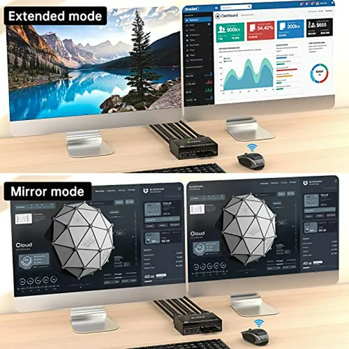 Conmutador Kvm Displayport 1 4 Para 2 Computadoras Y 2 Monit