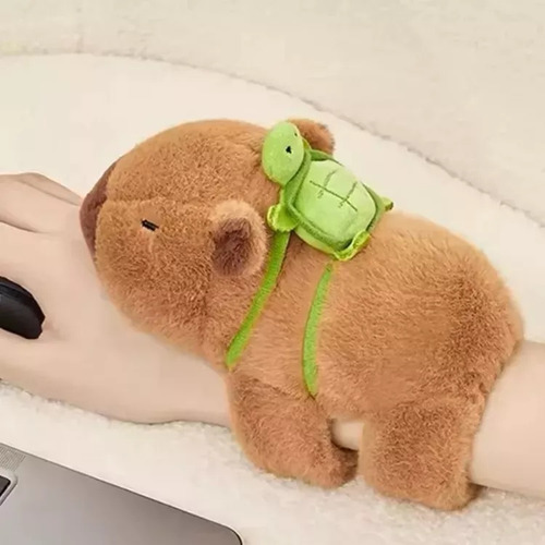 Pulsera De Peluche Con Forma De Tortuga Y Capibara, 18 X 9 C