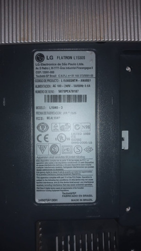 Monitor Lg Flatron L1530s Sin Base (Usado)