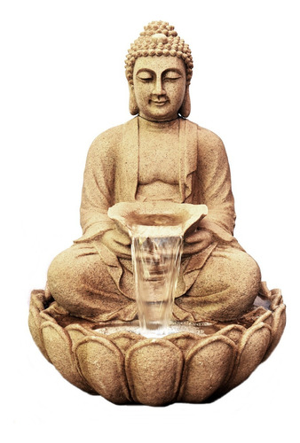 Fuente De Agua Gigante 86cm Buda Deco Budismo Cascada Zn Ct
