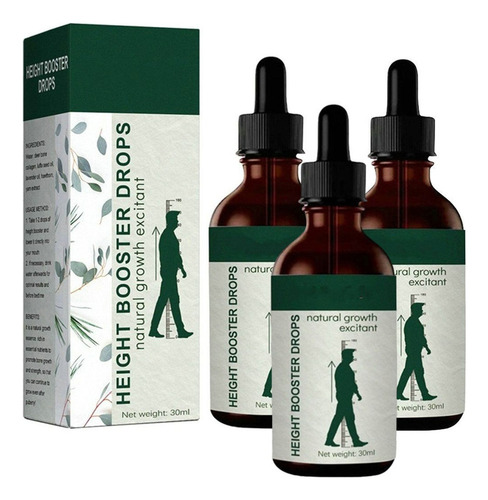 3×aceite Altura, Gotas For Aumentar La Altura, Aumento