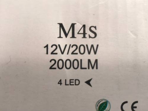 Kit Lampara Led Cree Moto 8000k C/ Adaptadores Potentes L12