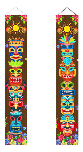 Banner Hawaiian Luau Create Atmosphere Para Fiesta De