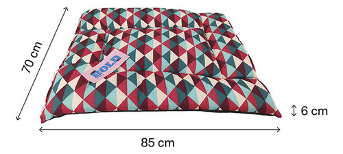 Cama Para Perros Bold Dog Matt Neo Burgundy Geometric Medium