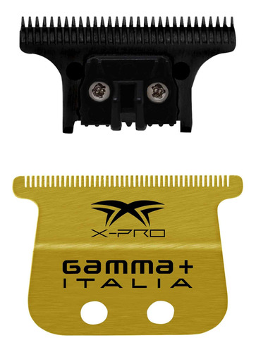 Gamma+ Repuesto X-pro Wide Gold Titanium Blade Con Black Dia