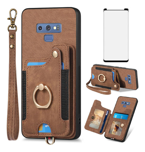 Asuwish Funda Para Teléfono Samsung Galaxy Note 9 Funda Tipo